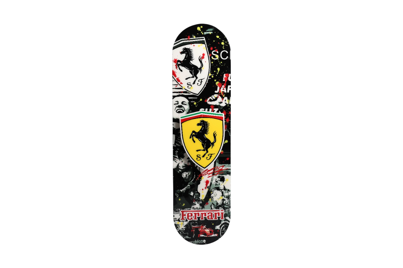 Plexi skateboard Ferrari